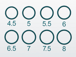 balls ring - 8 sizes 3d print model 3D 프린트 모델