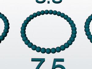 balls ring - 8 sizes 3d print model 3D 프린트 모델