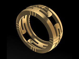 bvlgari ring 3d print model 3D 打印模型