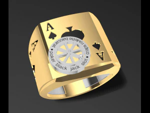 ace poker ring 3d print model 3D Print Model