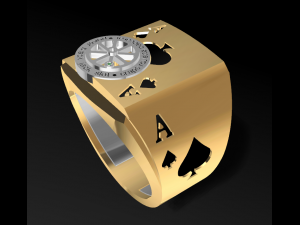 ace poker ring 3d print model 3Dプリントモデル