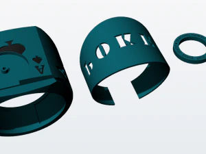 ace poker ring 3d print model 3D Print Model