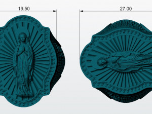 virgin spanish prayer ring 3d print model Modèles 3D en vedette