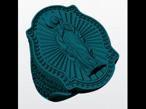virgin spanish prayer ring 3d print model 3D Print Model