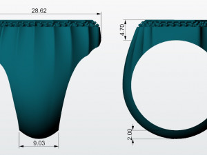 virgin mary ring 3d print model 3D Druckmodell