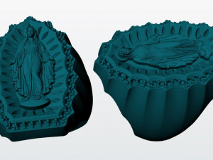 virgin mary ring 3d print model 3D Druckmodell