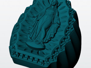 virgin mary ring 3d print model 3D Druckmodell