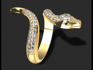 serpent ring 3d print model 3D Print Model