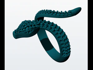 serpent ring 3d print model 3D Print Model