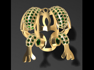 frog ring 3d print model 3D 打印模型