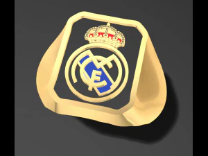 mod&egrave;le d'impression 3D de la bague du Real Madrid Modèles 3D en vedette
