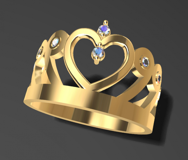 birthday crown ring free 3d print model 3D-printmodel .c4d .max .obj .3ds .fbx .stl .blend 