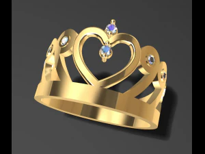 birthday crown ring free 3d print model 3D Print Model