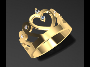 birthday crown ring free 3d print model 3D-printmodel