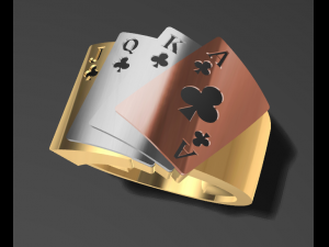 poker ring 3d print model 3D 打印模型