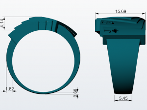 poker ring 3d print model Modello di stampa 3D
