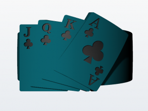 poker ring 3d print model Modello di stampa 3D