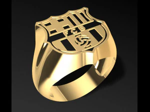 fc barcelona ring 3d print model 3D Print Model