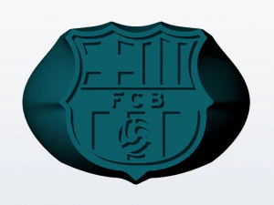 fc barcelona ring 3d print model 3D Print Model