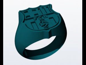 fc barcelona ring 3d print model 3D Print Model