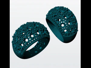 zafiro and diamond rings 3d print model 3D Print Model