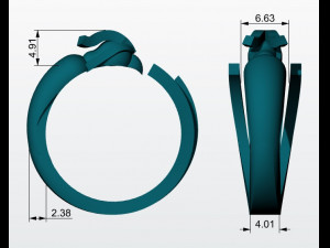 condor ring 3d print model 3D Print Model