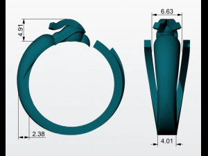 condor ring 3d print model 3D Print Model