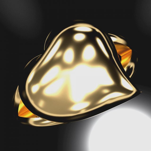 heart infinity ring 3d print model Modelo de Impressão 3D .c4d .max .obj .3ds .fbx .stl .blend 