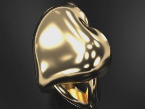 heart infinity ring 3d print model Modelo de Impressão 3D