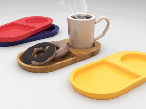 Breakfast Plate 01 3D Print Model