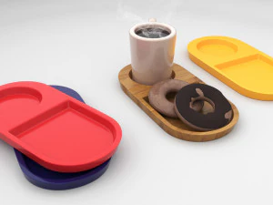 Breakfast Plate 01 3D Print Model