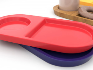 Breakfast Plate 01 3D Принт Модель