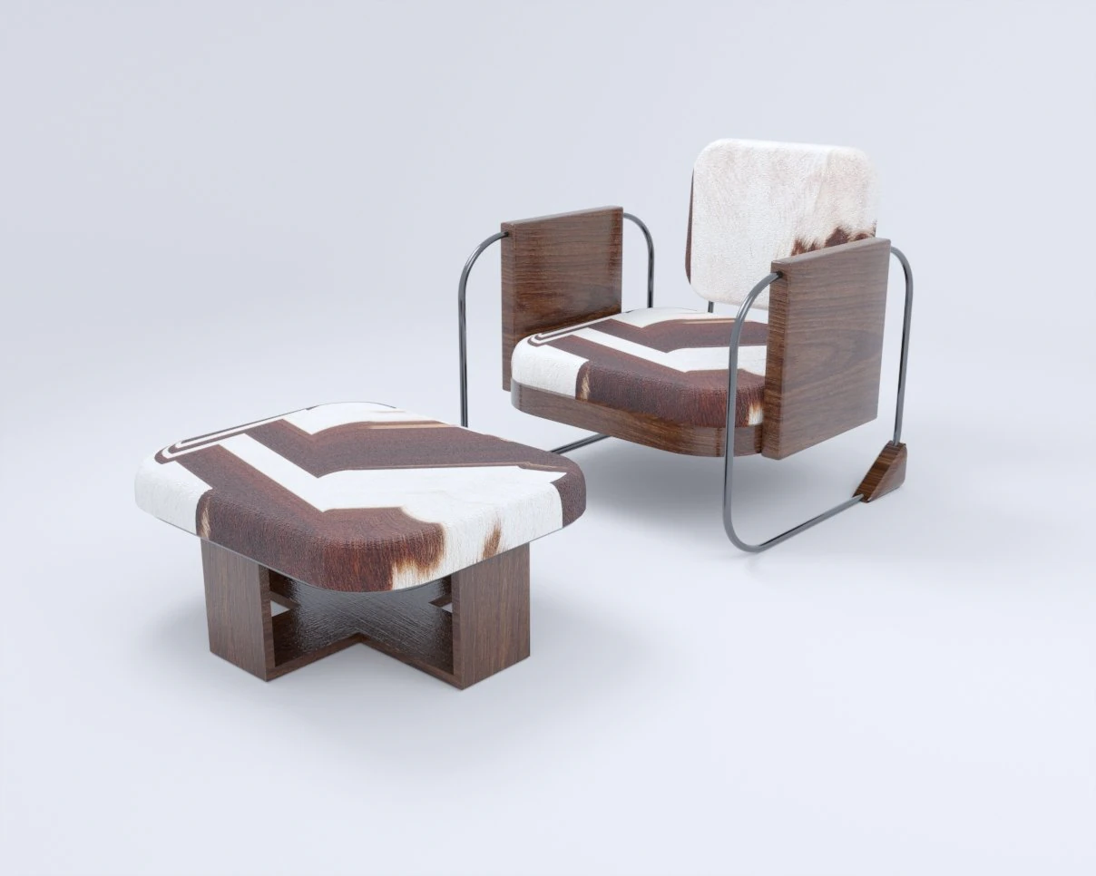 modern chair table 3D Model .c4d .max .obj .3ds .fbx .stl .blend 