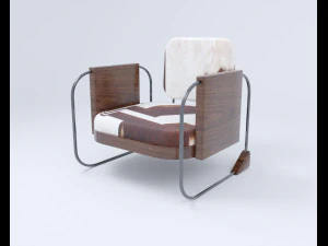 modern chair table 3D Model