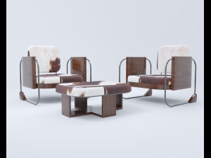 modern chair table Modelo 3D