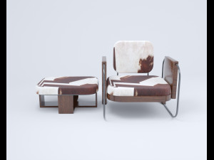 modern chair table Modelo 3D