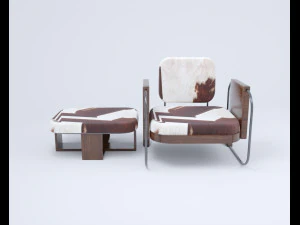 modern chair table 3D Model