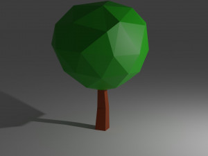 tree - low poly Modelo 3D