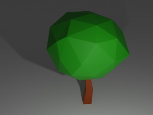 tree - low poly Modelo 3D