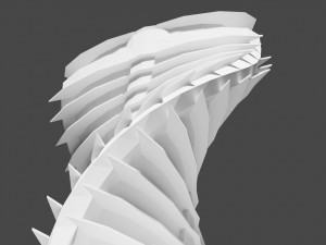 futuristic building 3D 模型