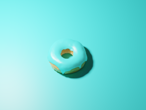 donut without sprinkles 3D Model