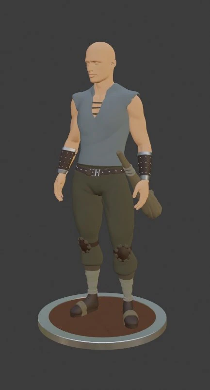 gothic miner 3D Model .c4d .max .obj .3ds .fbx .stl .blend