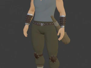 गॉथिक खनिक 3D मॉडल