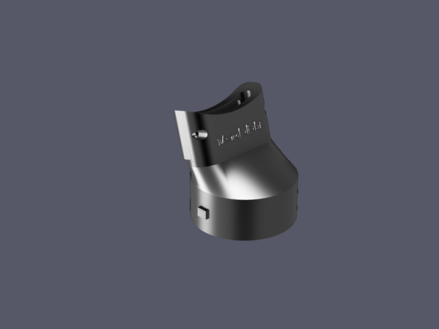 vaccum adapter for hitachi-hikoki sv13ya random orbital sander to the hikoki vaccum system Modelo de impresión 3D .c4d .max .obj .3ds .fbx .stl .blend 