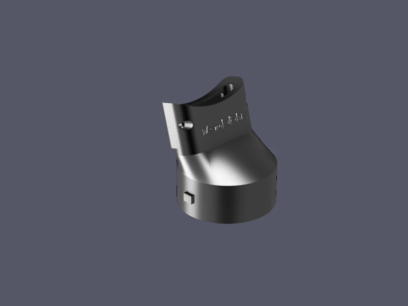 vaccum adapter for hitachi-hikoki sv13ya random orbital sander to the hikoki vaccum system 3D Print Model .c4d .max .obj .3ds .fbx .stl .blend