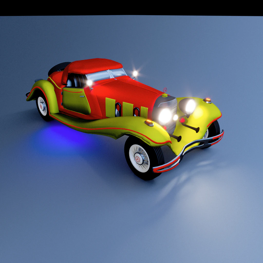 mercedes-benz 540k by sahil 3d artist 3D Model .c4d .max .obj .3ds .fbx .stl .blend 