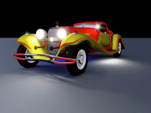 mercedes-benz 540k by sahil 3d artist 3D Model