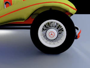mercedes-benz 540k by sahil 3d artist 3D Model