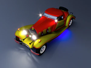 mercedes-benz 540k by sahil 3d artist 3D Model