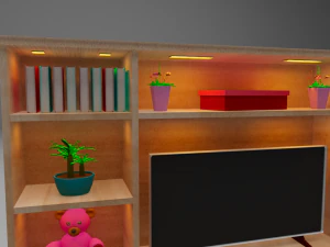 TV 엔터테인먼트 3D 모델